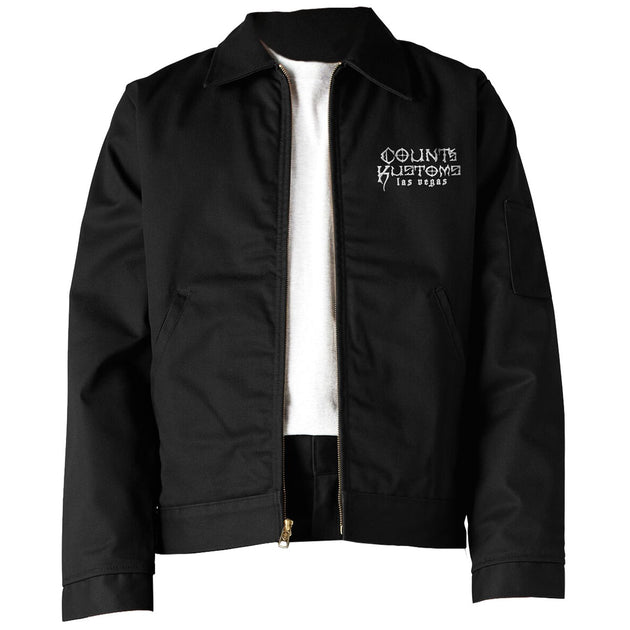 Count's Kustoms Limited Edition Dickies Insulated Eisenhower Shop Jacket  Black (Regular & Tall Lengths)
