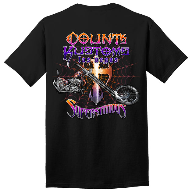 Count s Kustoms SUPERSTITIOUS T Shirt Unisex Count s Kustoms The