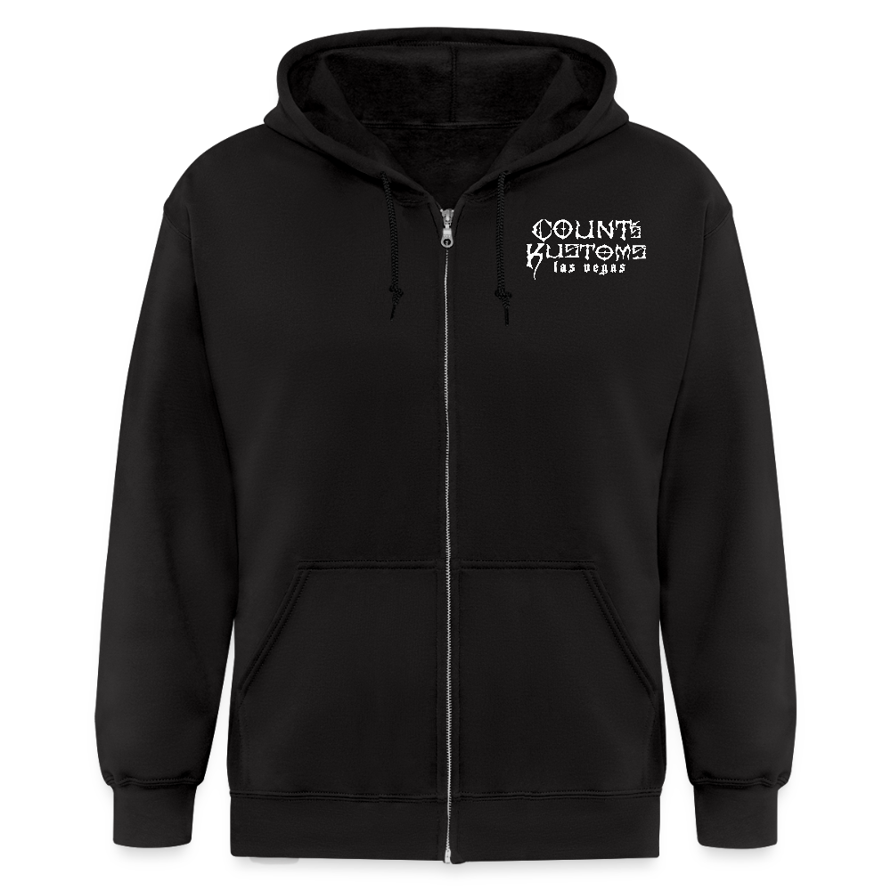 Count's Kustoms Classic KROSS Zip Hoodie Sweatshirt Unisex - black
