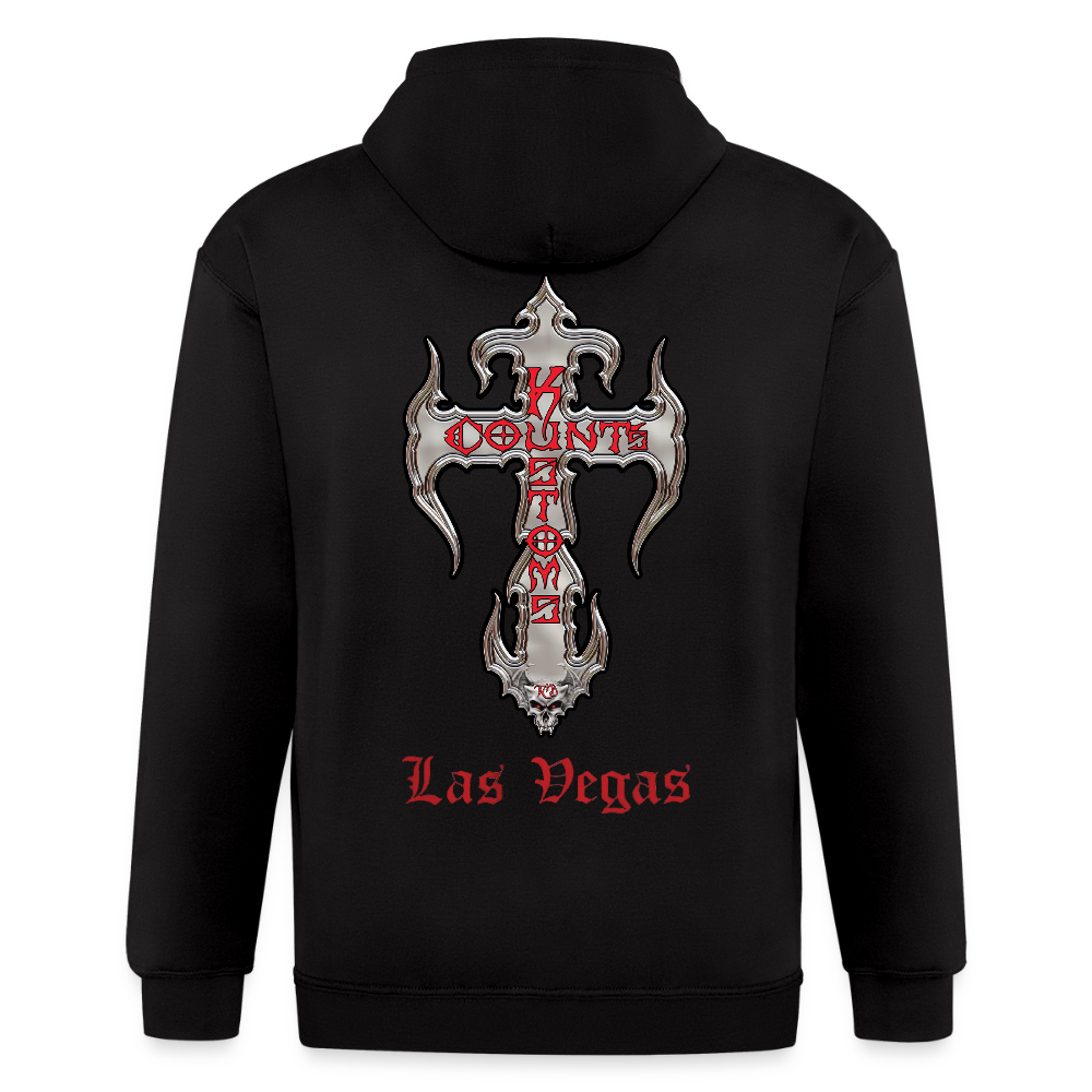 Count's Kustoms Classic KROSS Zip Hoodie Sweatshirt Unisex - black