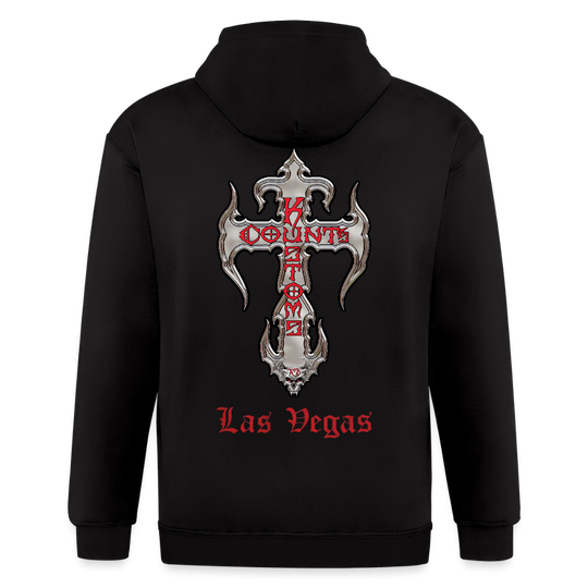 Count's Kustoms Classic KROSS Zip Hoodie Sweatshirt Unisex - black
