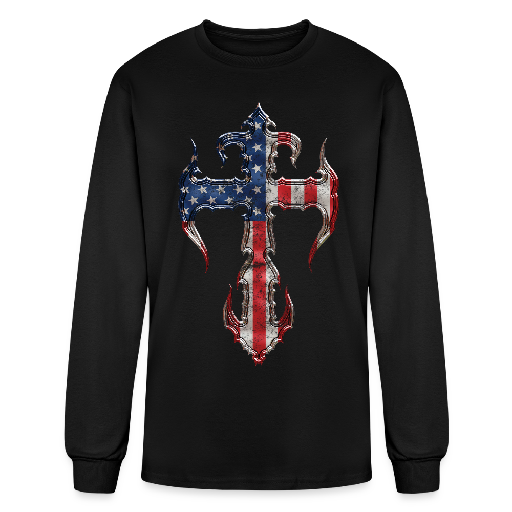 Count's Kustoms PATRIOT Unisex Long Sleeve T-Shirt - black