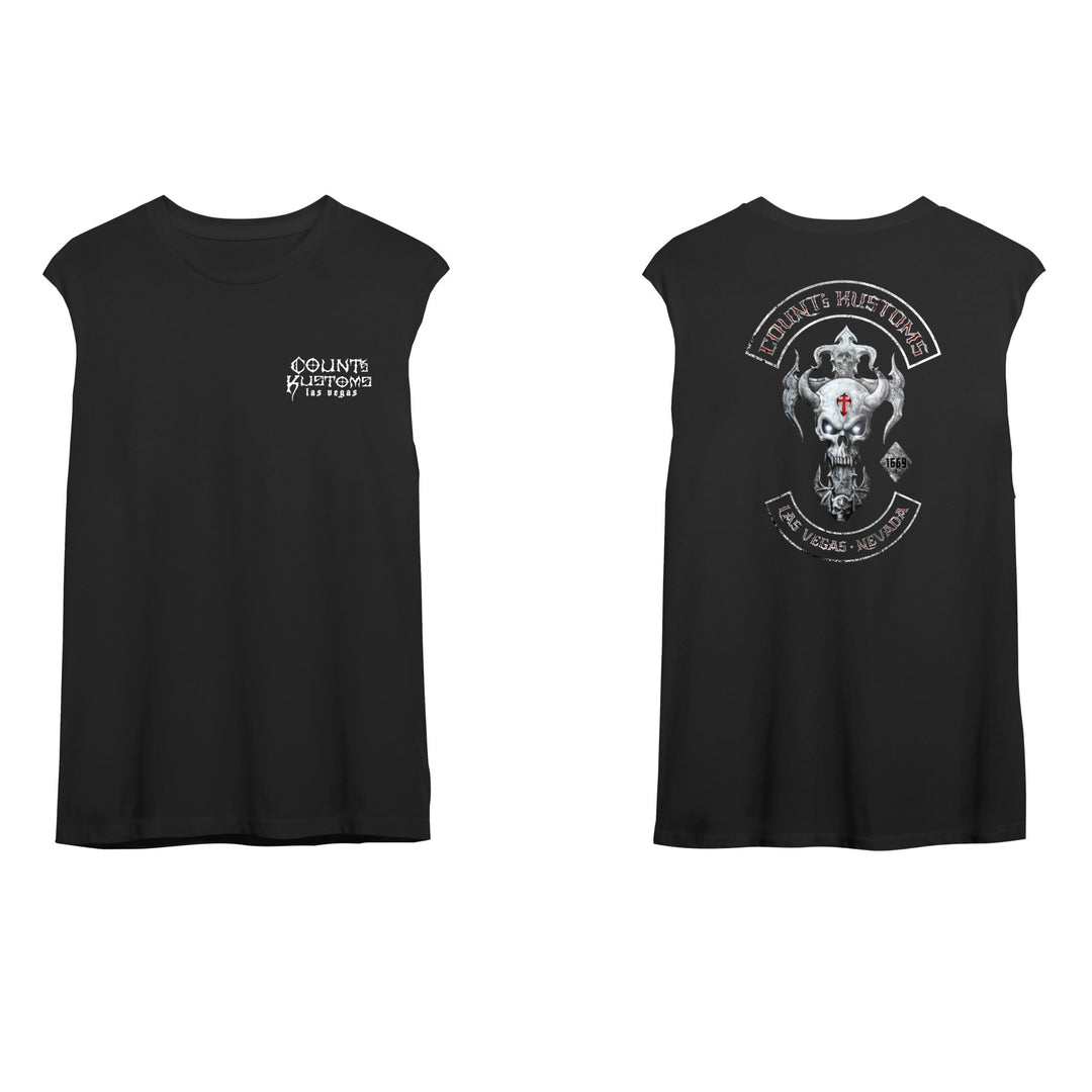 Count's Kustoms SKULL ROCKER KROSS Sleeveless Unisex - Count's Kustoms The Store