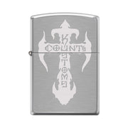 New Count's Kustoms Brushed Chrome Zippo Lighter - Count's Kustoms The Store