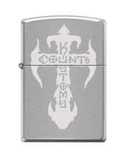 New Count's Kustoms Brushed Chrome Zippo Lighter - Count's Kustoms The Store
