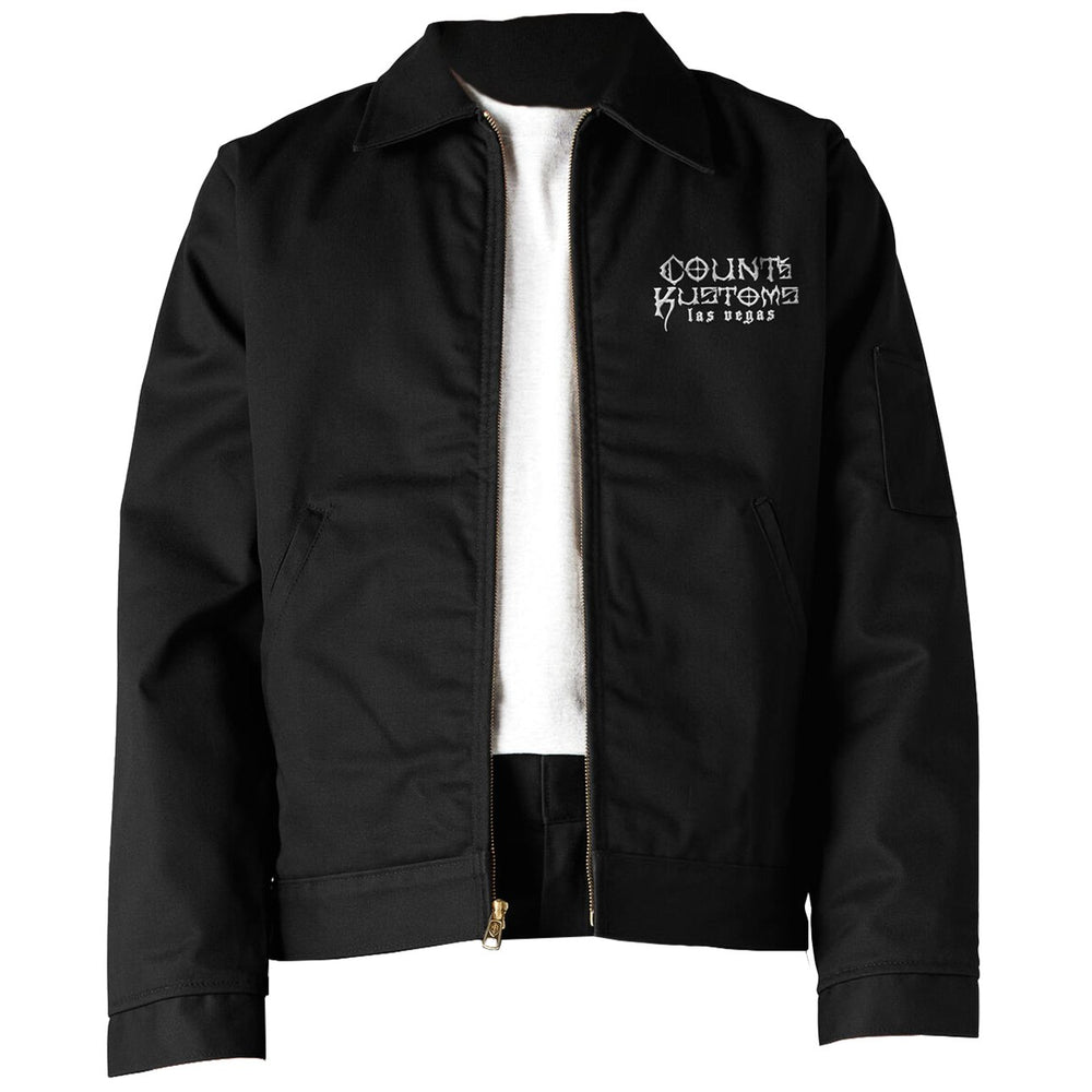 Count's Kustoms Limited Edition Dickies Insulated Eisenhower Shop Jacket Black (Regular & Tall Lengths) - Count's Kustoms The Store