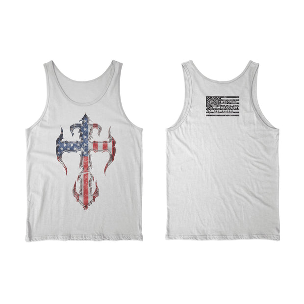 Count's Kustoms PATRIOT Unisex Tank, White – Embrace Freedom with Style - Count's Kustoms The Store