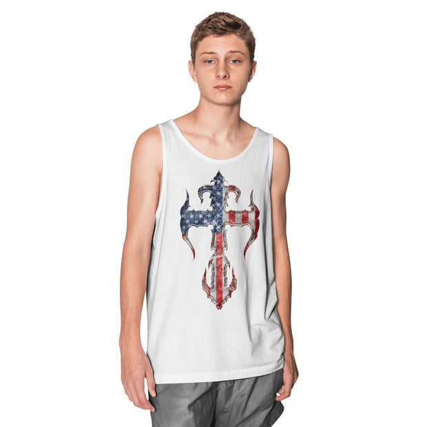 Count's Kustoms PATRIOT Unisex Tank, White – Embrace Freedom with Style - Count's Kustoms The Store
