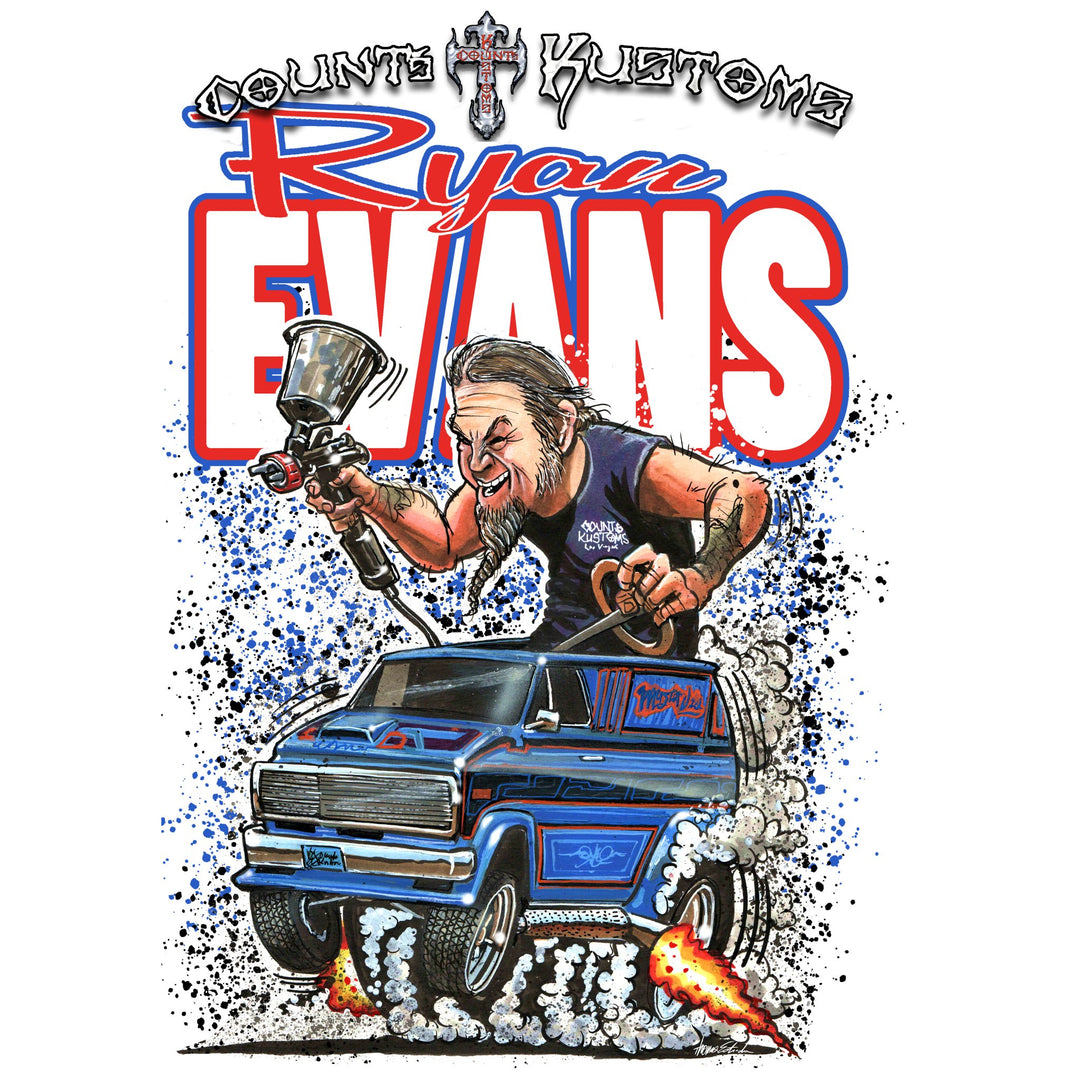 Count's Kustoms Ryan Evans Cast Tee - Count's Kustoms The Store