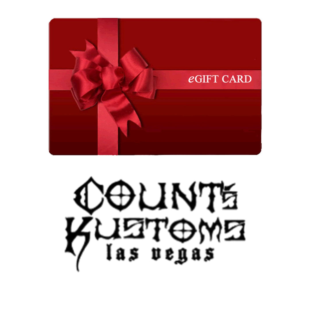 DIGITAL GIFT CARDS Starting at $30 and up - Count's Kustoms The Store